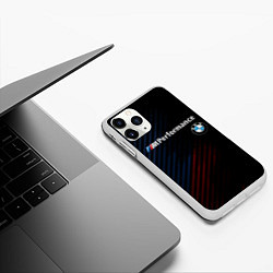Чехол iPhone 11 Pro матовый BMW PERFORMANCE, цвет: 3D-белый — фото 2