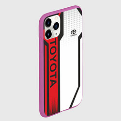Чехол iPhone 11 Pro матовый Toyota Driver team, цвет: 3D-фиолетовый — фото 2