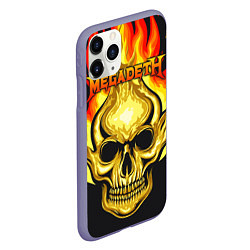 Чехол iPhone 11 Pro матовый Megadeth, цвет: 3D-серый — фото 2