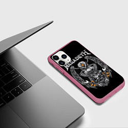 Чехол iPhone 11 Pro матовый Megadeth, цвет: 3D-малиновый — фото 2