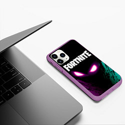 Чехол iPhone 11 Pro матовый FORTNITE, цвет: 3D-фиолетовый — фото 2