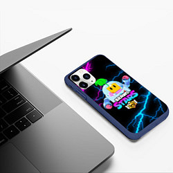 Чехол iPhone 11 Pro матовый BRAWL STARS SPROUT, цвет: 3D-тёмно-синий — фото 2