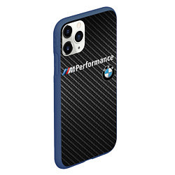 Чехол iPhone 11 Pro матовый BMW CARBON, цвет: 3D-тёмно-синий — фото 2