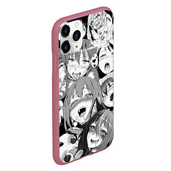 Чехол iPhone 11 Pro матовый АХЕГАО, цвет: 3D-малиновый — фото 2