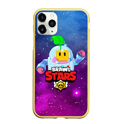 Чехол iPhone 11 Pro матовый BRAWL STARS SPROUT, цвет: 3D-желтый