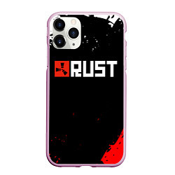 Чехол iPhone 11 Pro матовый RUST, цвет: 3D-розовый