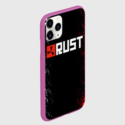 Чехол iPhone 11 Pro матовый RUST, цвет: 3D-фиолетовый — фото 2