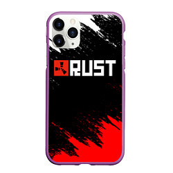 Чехол iPhone 11 Pro матовый RUST, цвет: 3D-фиолетовый