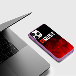 Чехол iPhone 11 Pro матовый RUST, цвет: 3D-фиолетовый — фото 2