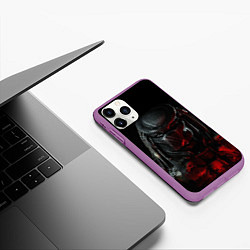 Чехол iPhone 11 Pro матовый PREDATOR, цвет: 3D-фиолетовый — фото 2