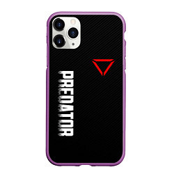Чехол iPhone 11 Pro матовый PREDATOR, цвет: 3D-фиолетовый