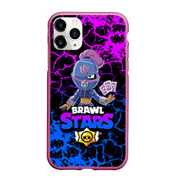 Чехол iPhone 11 Pro матовый Brawl Stars TARA, цвет: 3D-малиновый