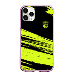 Чехол iPhone 11 Pro матовый Porsche, цвет: 3D-розовый