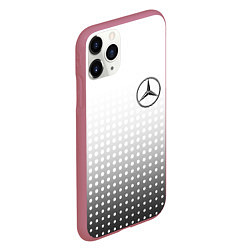 Чехол iPhone 11 Pro матовый Mercedes-Benz, цвет: 3D-малиновый — фото 2