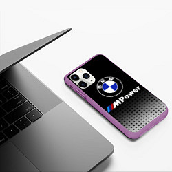 Чехол iPhone 11 Pro матовый BMW, цвет: 3D-фиолетовый — фото 2