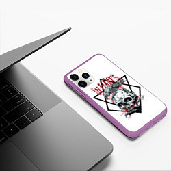 Чехол iPhone 11 Pro матовый In Flames, цвет: 3D-фиолетовый — фото 2