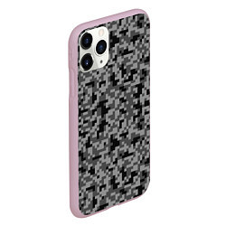 Чехол iPhone 11 Pro матовый КАМУФЛЯЖ GRAY, цвет: 3D-розовый — фото 2
