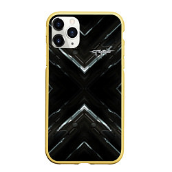 Чехол iPhone 11 Pro матовый Crysis, цвет: 3D-желтый