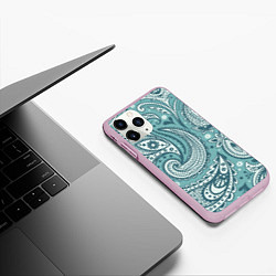 Чехол iPhone 11 Pro матовый Узоры, цвет: 3D-розовый — фото 2