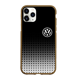 Чехол iPhone 11 Pro матовый Volkswagen, цвет: 3D-коричневый
