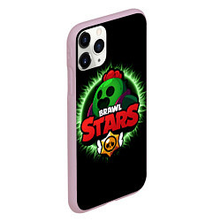 Чехол iPhone 11 Pro матовый Brawl Stars Spike, цвет: 3D-розовый — фото 2