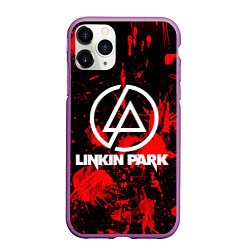 Чехол iPhone 11 Pro матовый Linkin Park, цвет: 3D-фиолетовый