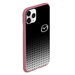 Чехол iPhone 11 Pro матовый Mazda, цвет: 3D-малиновый — фото 2