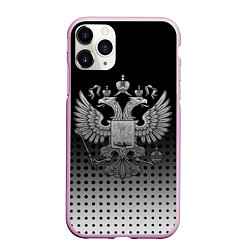 Чехол iPhone 11 Pro матовый Герб, цвет: 3D-розовый