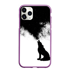 Чехол iPhone 11 Pro матовый Galaxy wolf