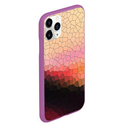 Чехол iPhone 11 Pro матовый Пикси кожа, цвет: 3D-фиолетовый — фото 2