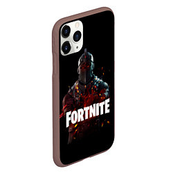 Чехол iPhone 11 Pro матовый Fortnite Black Knight, цвет: 3D-коричневый — фото 2