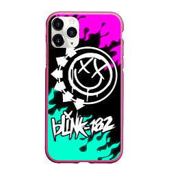 Чехол iPhone 11 Pro матовый Blink-182 5, цвет: 3D-малиновый