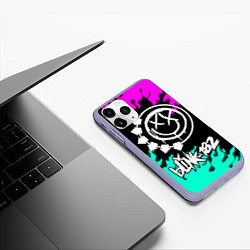 Чехол iPhone 11 Pro матовый Blink-182 5, цвет: 3D-светло-сиреневый — фото 2