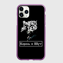 Чехол iPhone 11 Pro матовый КИШ, цвет: 3D-фиолетовый
