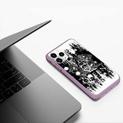 Чехол iPhone 11 Pro матовый QUEEN, цвет: 3D-сиреневый — фото 2