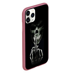 Чехол iPhone 11 Pro матовый Finger, цвет: 3D-малиновый — фото 2