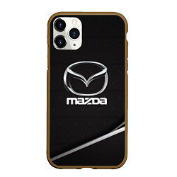 Чехол iPhone 11 Pro матовый MAZDA, цвет: 3D-коричневый