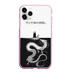 Чехол iPhone 11 Pro матовый Унесённые призраками, цвет: 3D-розовый