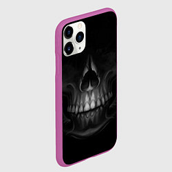 Чехол iPhone 11 Pro матовый Череп, цвет: 3D-фиолетовый — фото 2