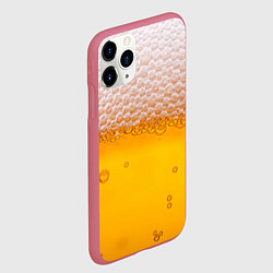 Чехол iPhone 11 Pro матовый ЖИВОЕ ПЕННОЕ, цвет: 3D-малиновый — фото 2