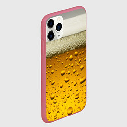 Чехол iPhone 11 Pro матовый ПИВО, цвет: 3D-малиновый — фото 2