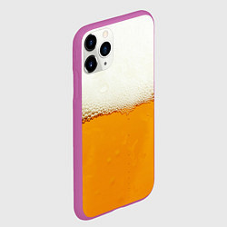 Чехол iPhone 11 Pro матовый Я ПИВО!, цвет: 3D-фиолетовый — фото 2