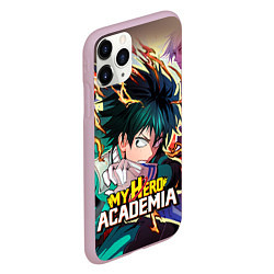 Чехол iPhone 11 Pro матовый Моя геройская академия, цвет: 3D-розовый — фото 2