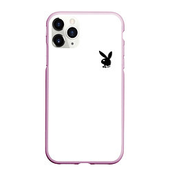 Чехол iPhone 11 Pro матовый Зайчик playboy, цвет: 3D-розовый