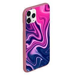 Чехол iPhone 11 Pro матовый Abstraction, цвет: 3D-малиновый — фото 2