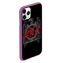 Чехол iPhone 11 Pro матовый Slayer, цвет: 3D-фиолетовый — фото 2