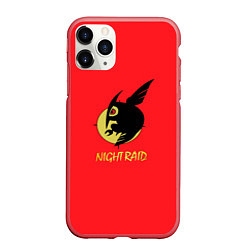 Чехол iPhone 11 Pro матовый Ночной рейд, цвет: 3D-красный