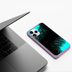 Чехол iPhone 11 Pro матовый Краска, цвет: 3D-сиреневый — фото 2