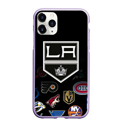 Чехол iPhone 11 Pro матовый NHL Los Angeles Kings