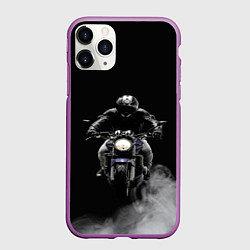 Чехол iPhone 11 Pro матовый МОТОЦИКЛЫ, цвет: 3D-фиолетовый